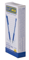Ручка гелева автоматична TARGET, 0,5 мм, гум. грип, сині чорнила Buromax BM.8332-01
