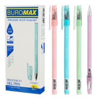 Гелева ручка 0.5мм, Elegance, непрозорий корпус, синя Buromax BM.8338-01