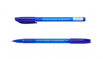 Ручка масляна HYPNOS, 0,5 мм, тригр. корпус, сині чорнила Buromax BM.8353-01