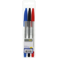 Комплект із 3-х кулькових ручок (тип "Корвіна") Buromax BM.8433