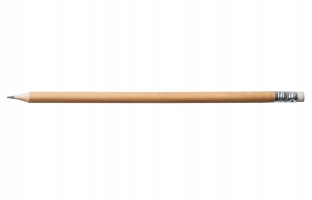 Олівець графітовий L2U, HB, дерев'яний корпус, з гумкою, карт. коробка 144шт. Buromax BM.8518