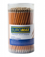 Карандаш графитовый PROFESSIONAL B, желтый, без резинки, туба-144 шт. Buromax BM.8542
