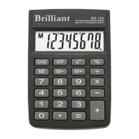 Калькулятор карманный BS-100 8р., 1-пит Brilliant