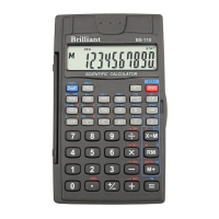 Калькулятор інженерний BS-110 8+2р., 56 ф-цій Brilliant BS-110