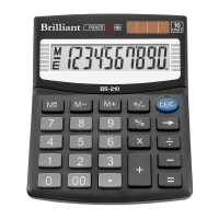 Калькулятор BS-210 10р., 2-питание, кот Brilliant