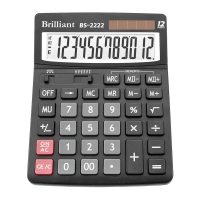 Калькулятор BS-2222 12р., 2-питание, кот Brilliant