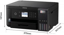 МФУ ink color A4 Epson EcoTank L6260 33_20 ppm Duplex USB Ethernet Wi-Fi 4 inks Black Pigment C11CJ62404