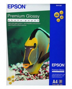 Папір Epson A4 Premium Glossy Photo Paper, 20арк. C13S041287