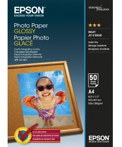 Папір Epson A4 Glossy Photo Paper, 50 л. C13S042539