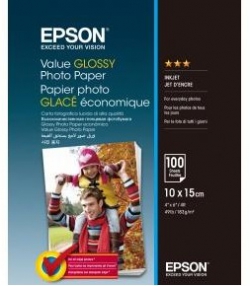 Папір Epson 100mmx150mm Value Glossy Photo Paper 100 л. C13S400039