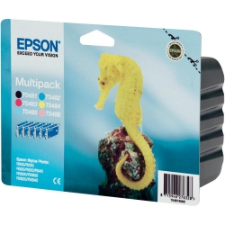 Картридж Epson StPhoto R200/220/300/320/340, RX500/600/620/640 Bundle (Bk, C, M, Y, Lc, Lm) C13T04874010