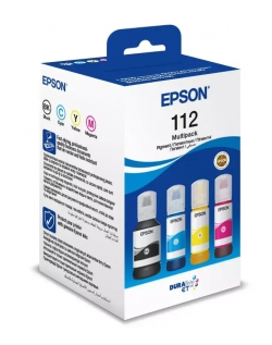 Контейнери з чорнилом Epson 112 EcoTank L11160/L15150/L15160/L6490/L6550/L6570/L15180/L6580 Multipack (C,M,Y,Bk) pigm C13T06C64A
