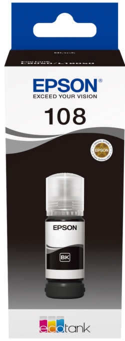 Контейнер з чорнилом Epson 108 EcoTank L8050/L18050 black C13T09C14A