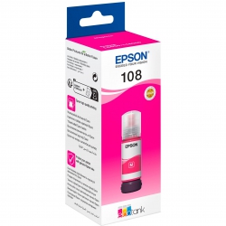 Контейнер c чернилами Epson 108 EcoTank L8050/L18050 magenta C13T09C34A