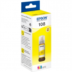 Контейнер з чорнилом Epson 108 EcoTank L8050/L18050 yellow C13T09C44A