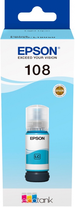 Контейнер з чорнилом Epson 108 EcoTank L8050/L18050 light cyan C13T09C54A