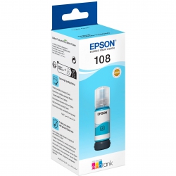 Контейнер c чернилами Epson 108 EcoTank L8050/L18050 light cyan C13T09C54A