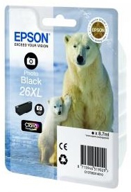 Картридж Epson 26XL XP600/605/700 photo black (400 стор) new C13T26314012