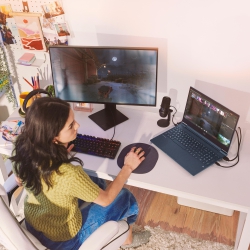 Ноутбук HP Victus 15-fb3044ua 15.6" FHD IPS AG, AMD R7-7445HS, 16GB, F512GB, NVD3050-6, DOS, синий C16GJEA