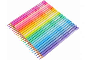 Олівці кольорові преміум "PASTEL" тригранні, 24 кольори COOLFORSCHOOL CF15186