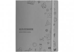 Дневник школьный, 165х210 мм, обложка - мягкая, 48 арк., цвет серый COOLFORSCHOOL CF29936-10