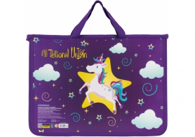 Портфель пластиковий на блискавці "My Unicorn" COOLFORSCHOOL CF30001-04