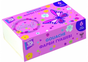 Фарба гуашева Butterfly, 6 кольорів (по 10 мл) COOLFORSCHOOL CF60143