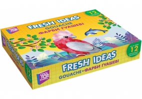 Фарба гуашева Fresh Ideas, 12 кольорів (по 10 см3) COOLFORSCHOOL CF60182