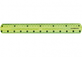 Лінійка 30 см PVC, гнучка, кольорова прозора, "FLEX" COOLFORSCHOOL CF81335