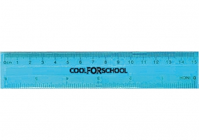 Лінійка пластикова "Neon", 15 см COOLFORSCHOOL CF81337