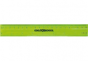 Лінійка пластикова "Neon", 20 см COOLFORSCHOOL CF81338