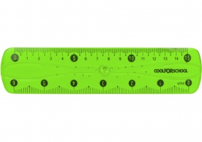 Лінійка пластикова PVC "FLEX" 15 см гнучка, кольорова COOLFORSCHOOL CF81339