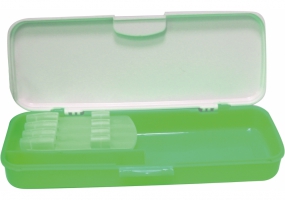 Пенал пластиковий із застібкою "Green", 8012 COOLFORSCHOOL CF85558