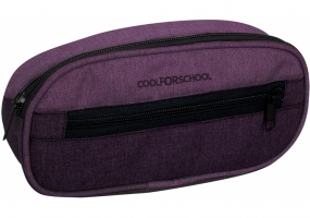 Пенал мягкий "Style", фиолетовый, овальный COOLFORSCHOOL CF86621