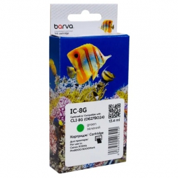 Картридж сумісний Canon CLI-8G (0627B024) 2075 арк, зелений Barva (IC-8G) CI-BAR-CAN-CLI-8-G