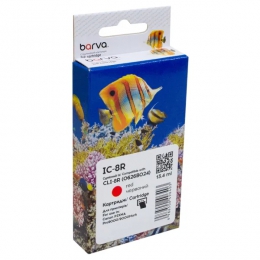 Картридж сумісний Canon CLI-8R (0626B024) 450 арк, червоний Barva (IC-8R) CI-BAR-CAN-CLI-8-R