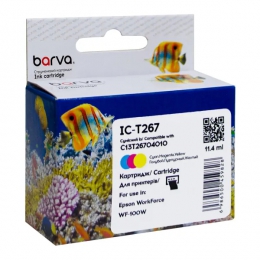 Картридж совместимый Epson 267 (C13T26704010) 200 стр, 3-х цветный Barva (IC-T267) CI-BAR-EPS-T267-CMY