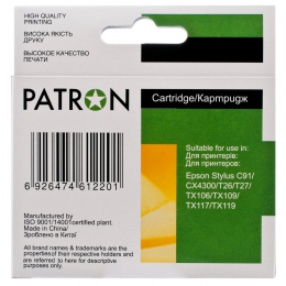 Картридж сумісний Epson t0922/t1082 (c13t10824a10) 500 арк, блакитний Patron (pn-0922) CI-EPS-T09224A-C2-PN