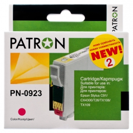 Картридж сумісний Epson t0923/t1083 (c13t10834a10) 290 арк, пурпуровий Patron (pn-0923) CI-EPS-T09234A-M2-PN