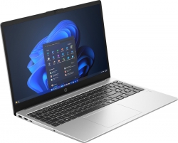 Ноутбук HP 250R-G10 15.6" FHD IPS AG, Intel 3-100U, 16GB, F512GB, UMA, DOS, сріблястий CN5X6AT