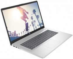Ноутбук HP 17-cn4042ua 17.3" FHD IPS AG, Intel 5-120U, 16GB, F1TB, UMA, DOS, сріблястий CS8C1EA
