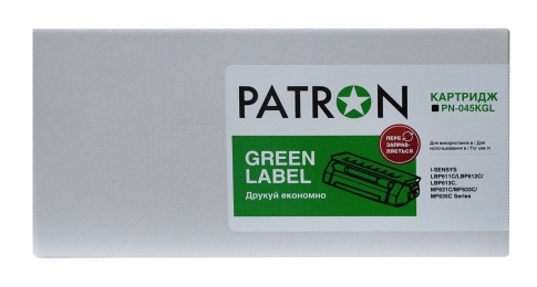 Картридж сумісний Canon 045 чорний green label Patron (pn-045kgl) CT-CAN-045-B-PN-GL