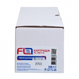 Тонер-картридж сумісний Canon 051 h free label (fl-051h) CT-CAN-051H-FL