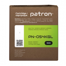 Картридж сумісний Canon 054 green label, чорний Patron (pn-054kgl) CT-CAN-054-B-PN-GL