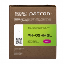 Картридж совместимый Canon 054 green label, пурпурный Patron (pn-054mgl) CT-CAN-054-M-PN-GL
