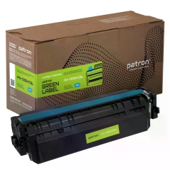 Картридж сумісний Canon 055 H блакитний Green Label Patron (PN-055HCGL) CT-CAN-055H-C-PN-GL