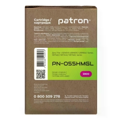 Картридж сумісний Canon 055 H пурпуровий Green Label Patron (PN-055HMGL) CT-CAN-055H-M-PN-GL