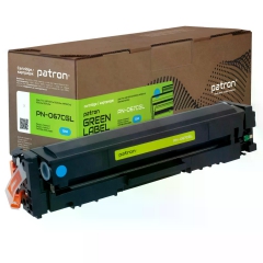 Картридж сумісний Canon 067 блакитний Green Label Patron (PN-067CGL) CT-CAN-067-C-PN-GL