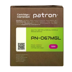 Картридж сумісний Canon 067 пурпуровий Green Label Patron (PN-067MGL) CT-CAN-067-M-PN-GL