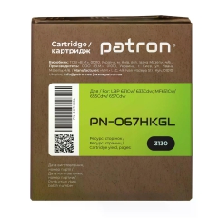 Картридж сумісний Canon 067H чорний Green Label Patron (PN-067HKGL) CT-CAN-067H-B-PN-GL